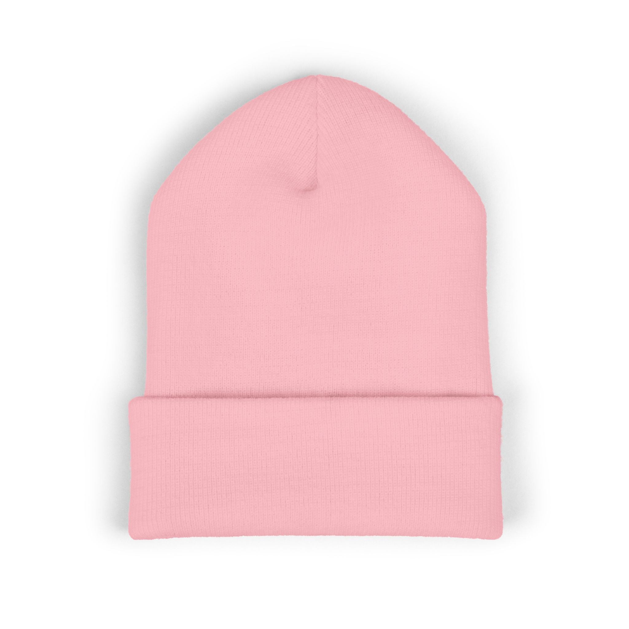 Blue Smiley Face Embroidered Beanie | Cuffed Beanie