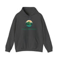 Explore Learn Protect hoodie | Mountain Nature Badge, Find Your Path back print