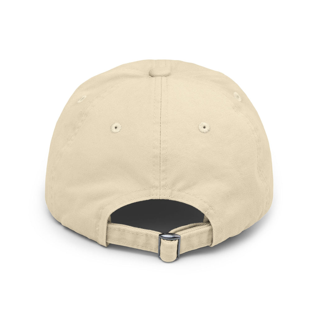 Mountain Forest Globe Cap | Distressed Hat, Nature Scenic Embroidery