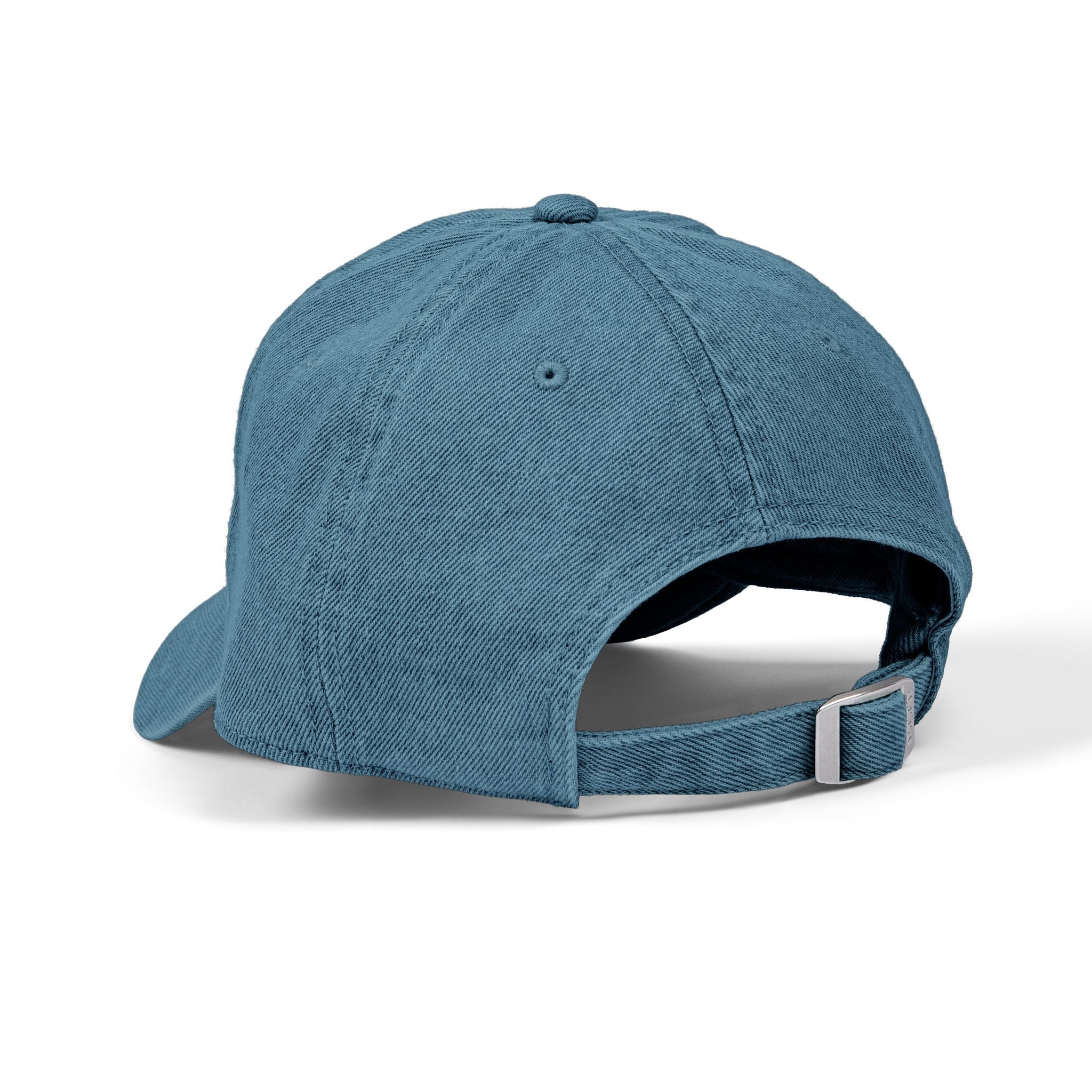 Blue Smiley Face Embroidered Hat | Denim Baseball Cap
