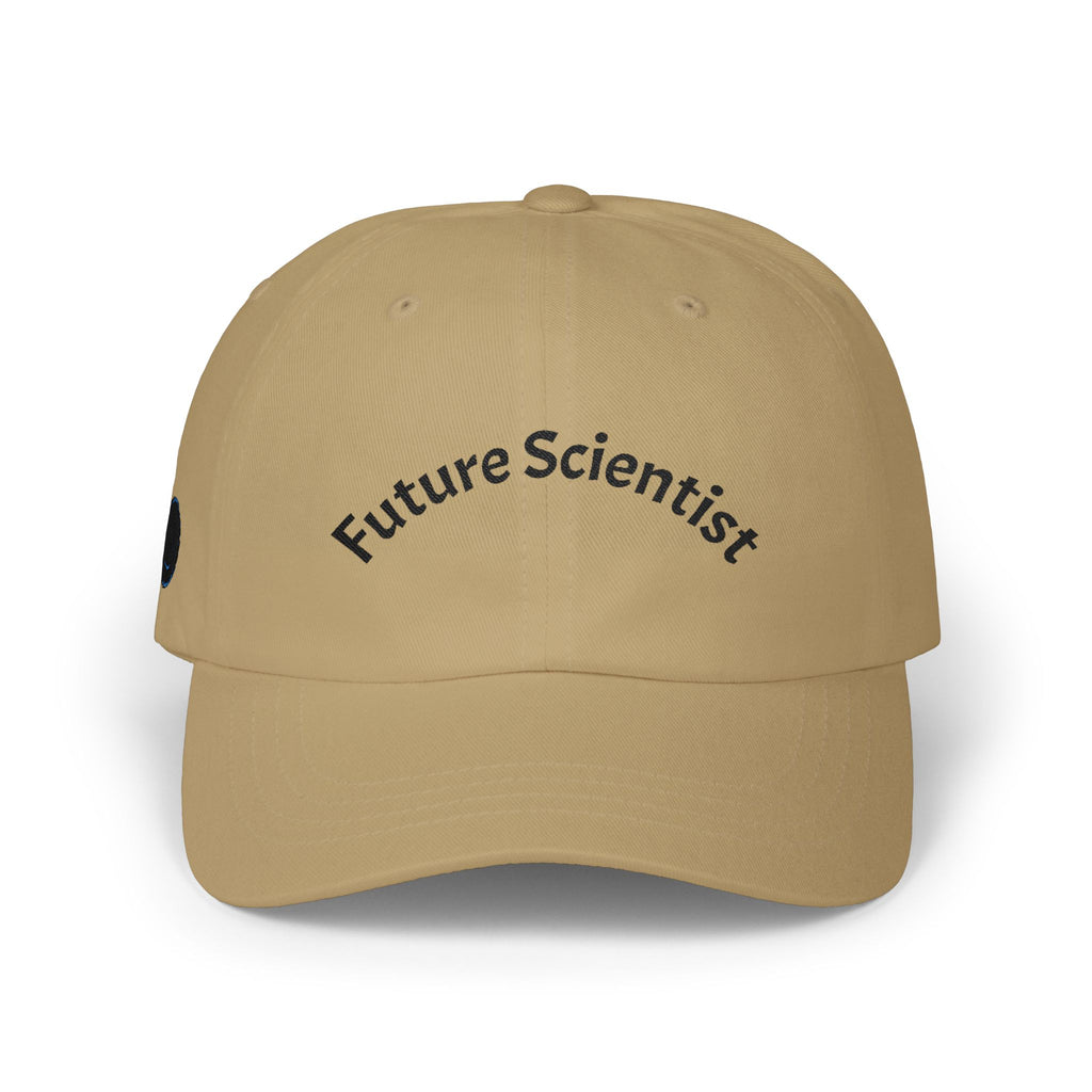 Future Scientist Dad Cap | Embroidered White Baseball Hat