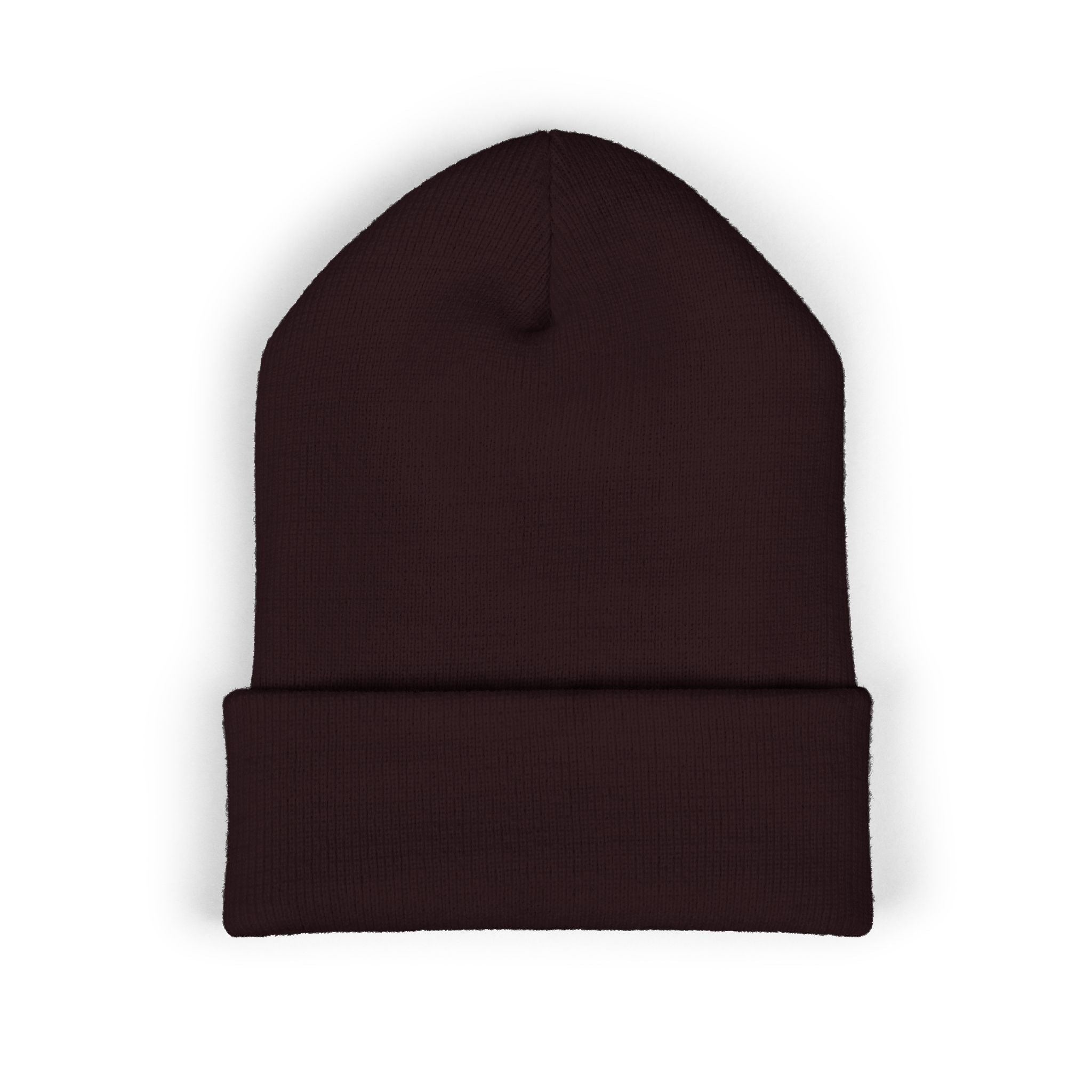 Blue Smiley Face Embroidered Beanie | Cuffed Beanie