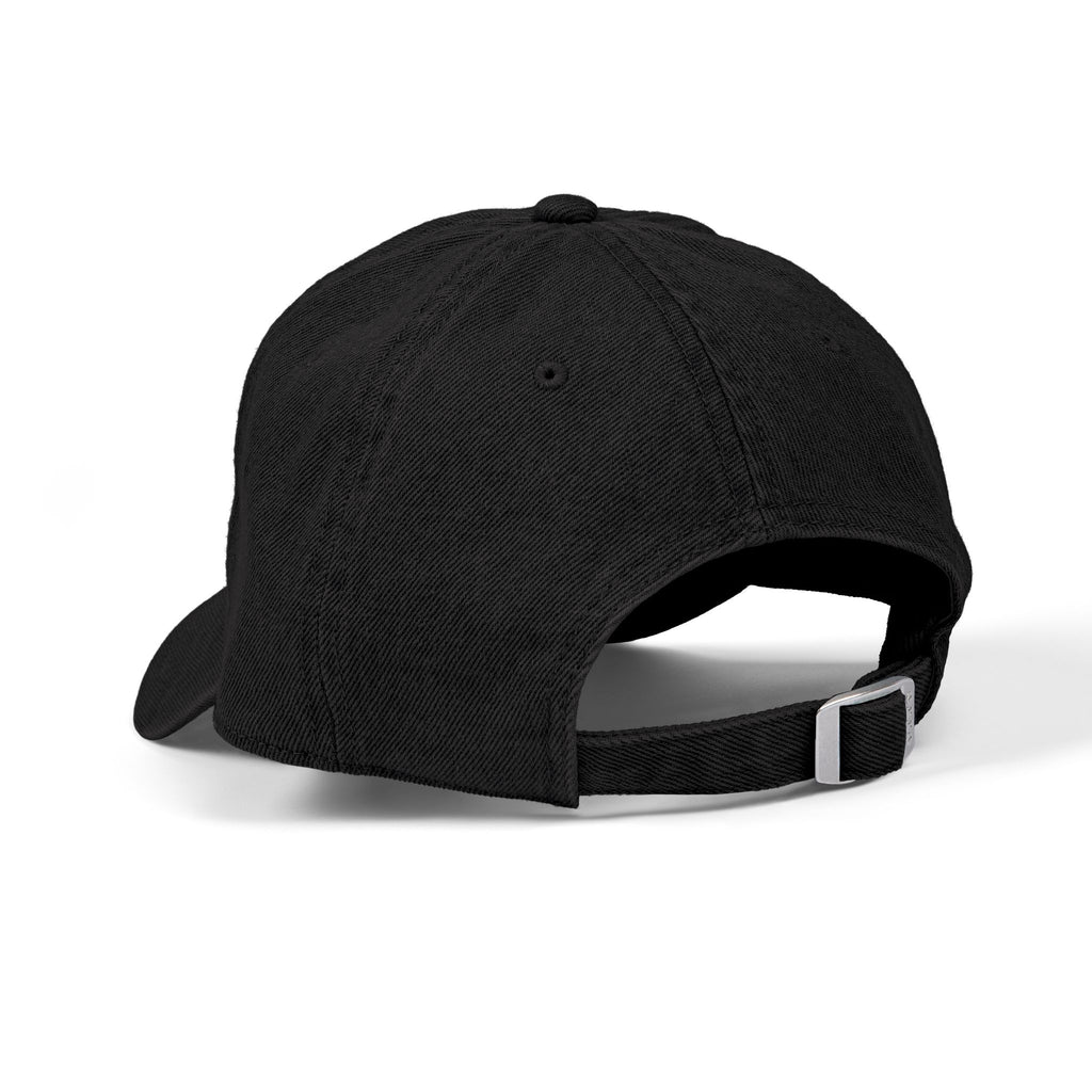 Blue Smiley Face Embroidered Hat | Denim Baseball Cap