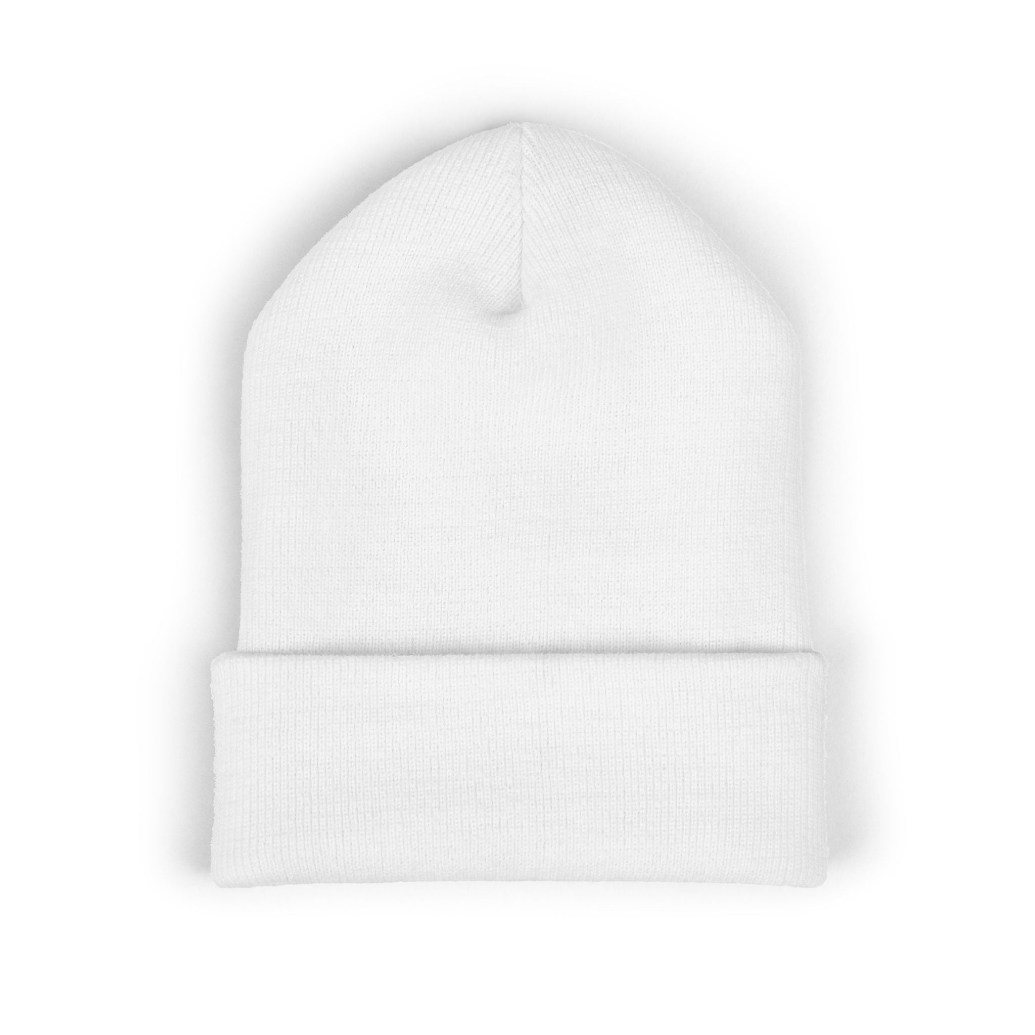 Blue Smiley Face Embroidered Beanie | Cuffed Beanie