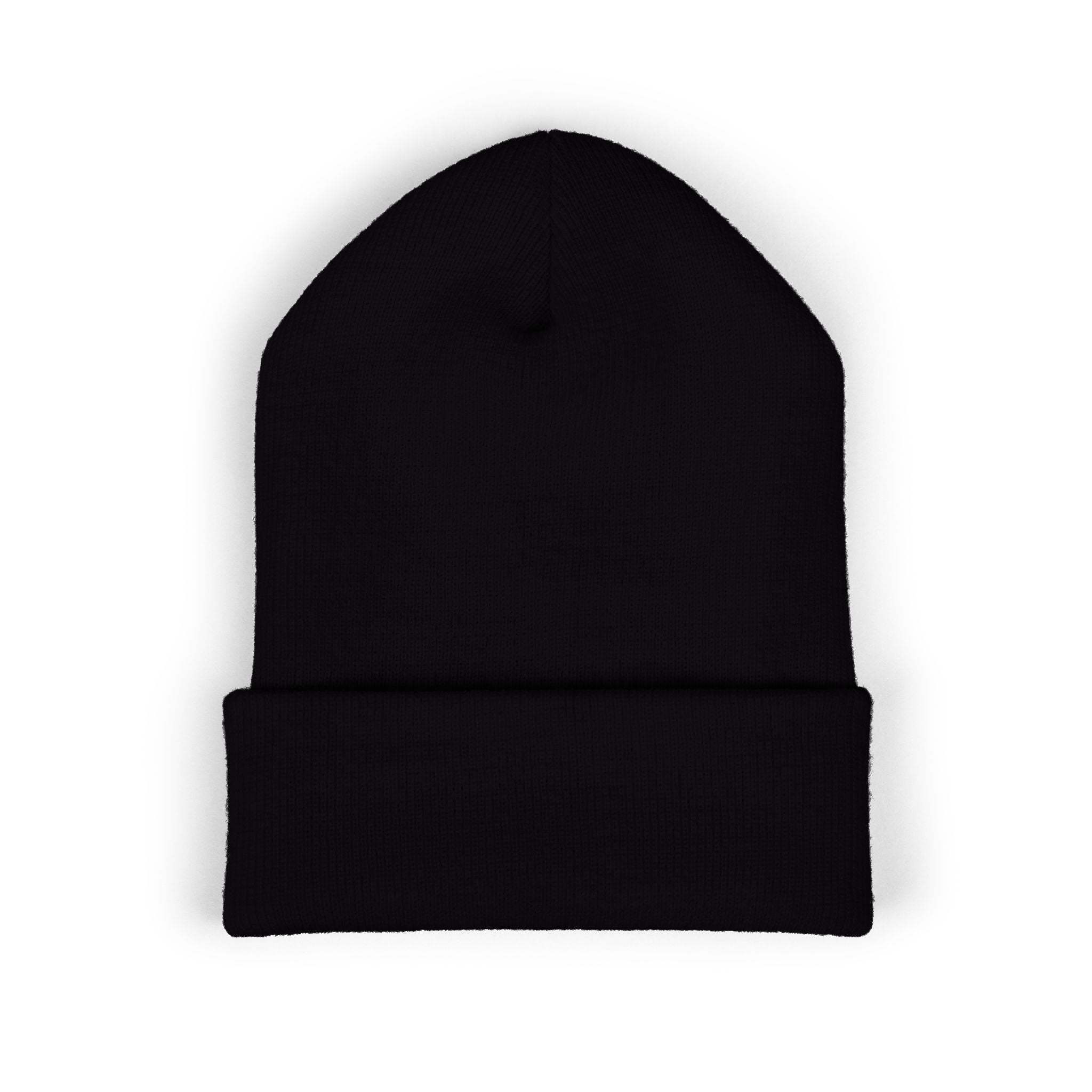 Blue Smiley Face Embroidered Beanie | Cuffed Beanie