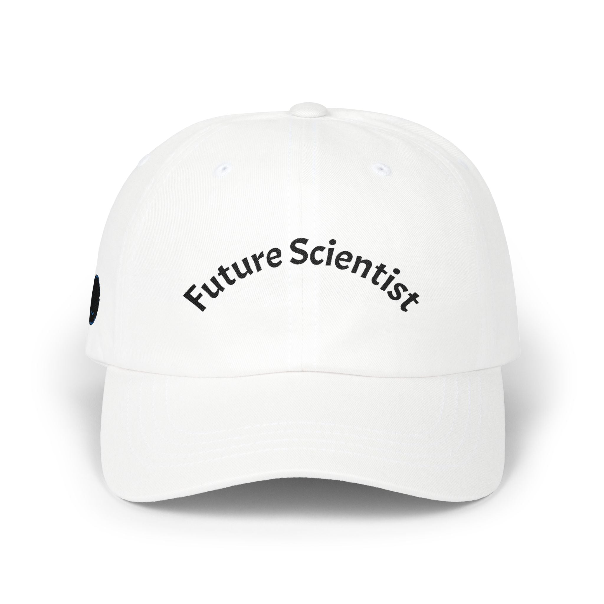 Future Scientist Dad Cap | Embroidered White Baseball Hat