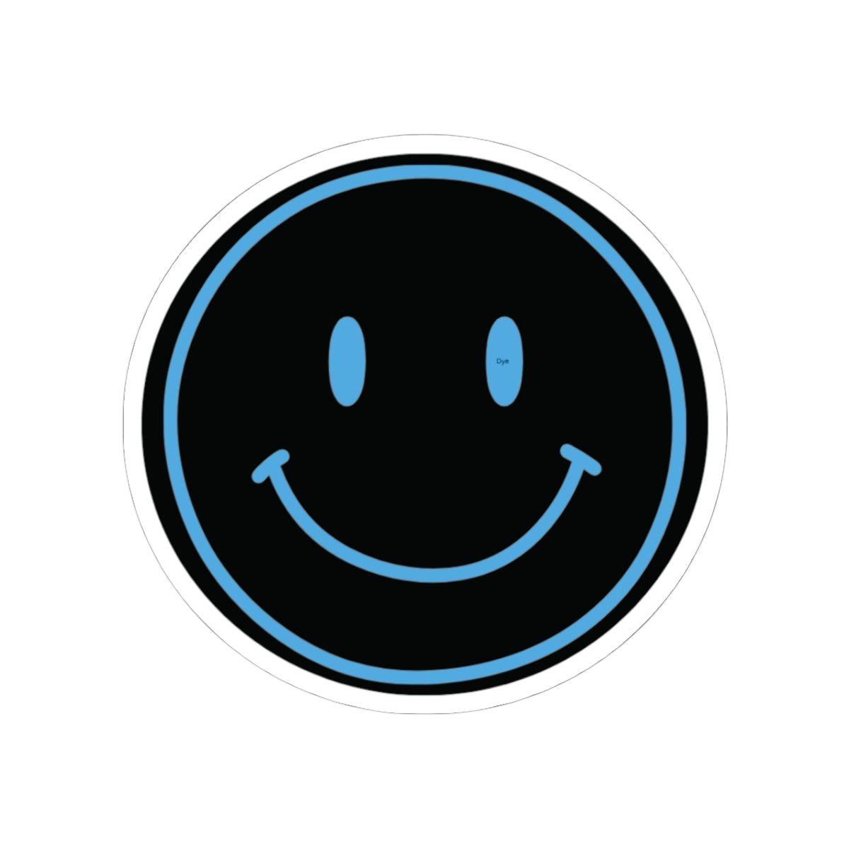 Blue Smiley Face Sticker | Kiss-Cut Sticker