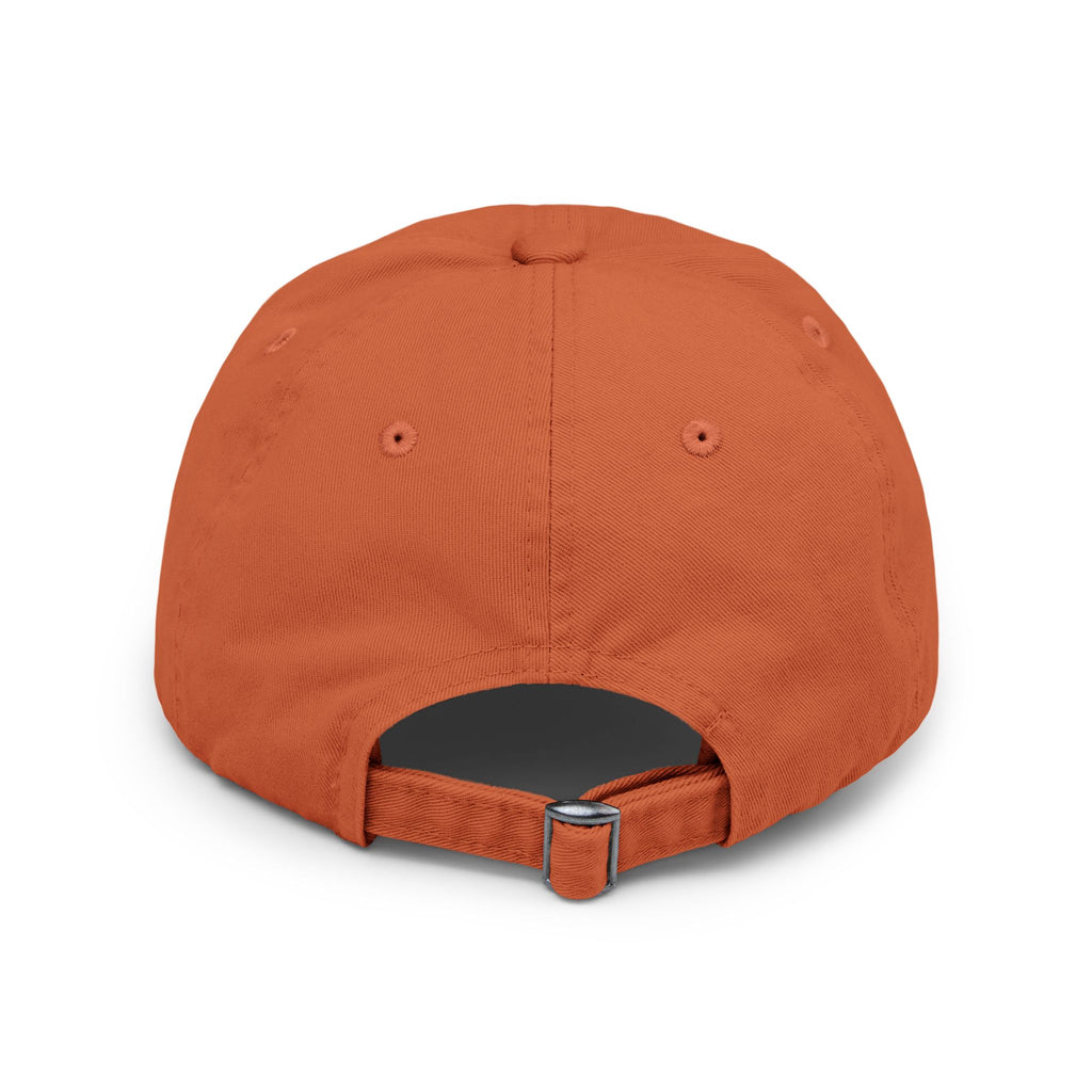Mountain Forest Globe Cap | Distressed Hat, Nature Scenic Embroidery