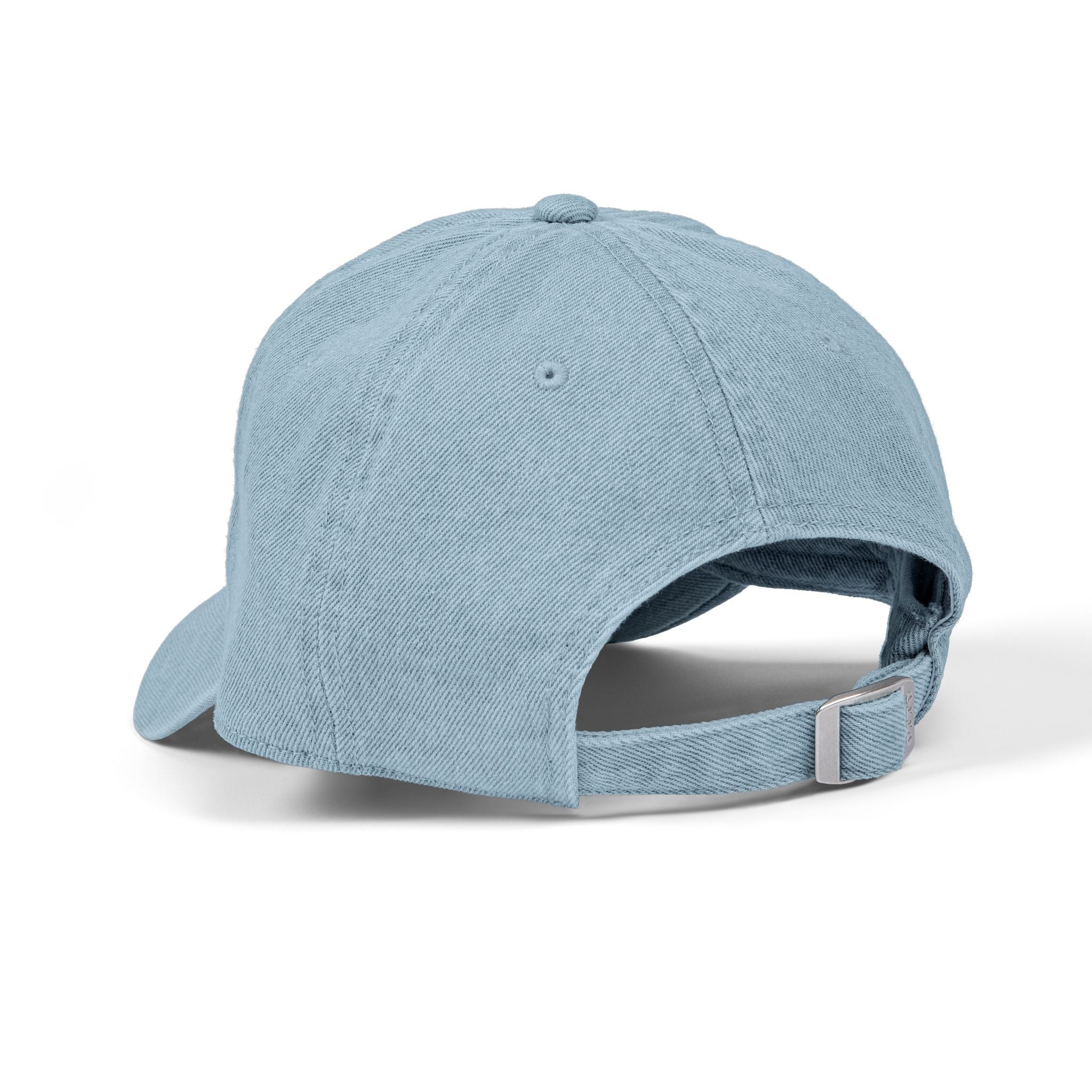 Blue Smiley Face Embroidered Hat | Denim Baseball Cap